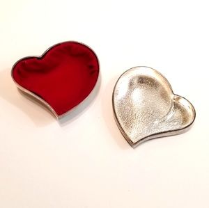 International Silver Company Heart Trinket Box